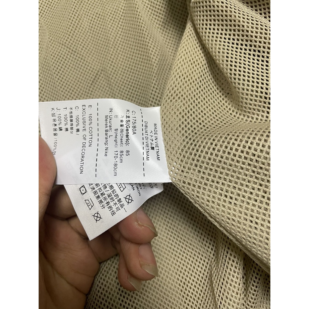 Áo Khoác Cổ Đứng Chống Gió Thêu Logo Nike Phối Khóa Kéo Tùy Chỉnh Kèm Nhãn Giặt
