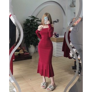 KHOSIBOHOME- Đầm trễ vai tết