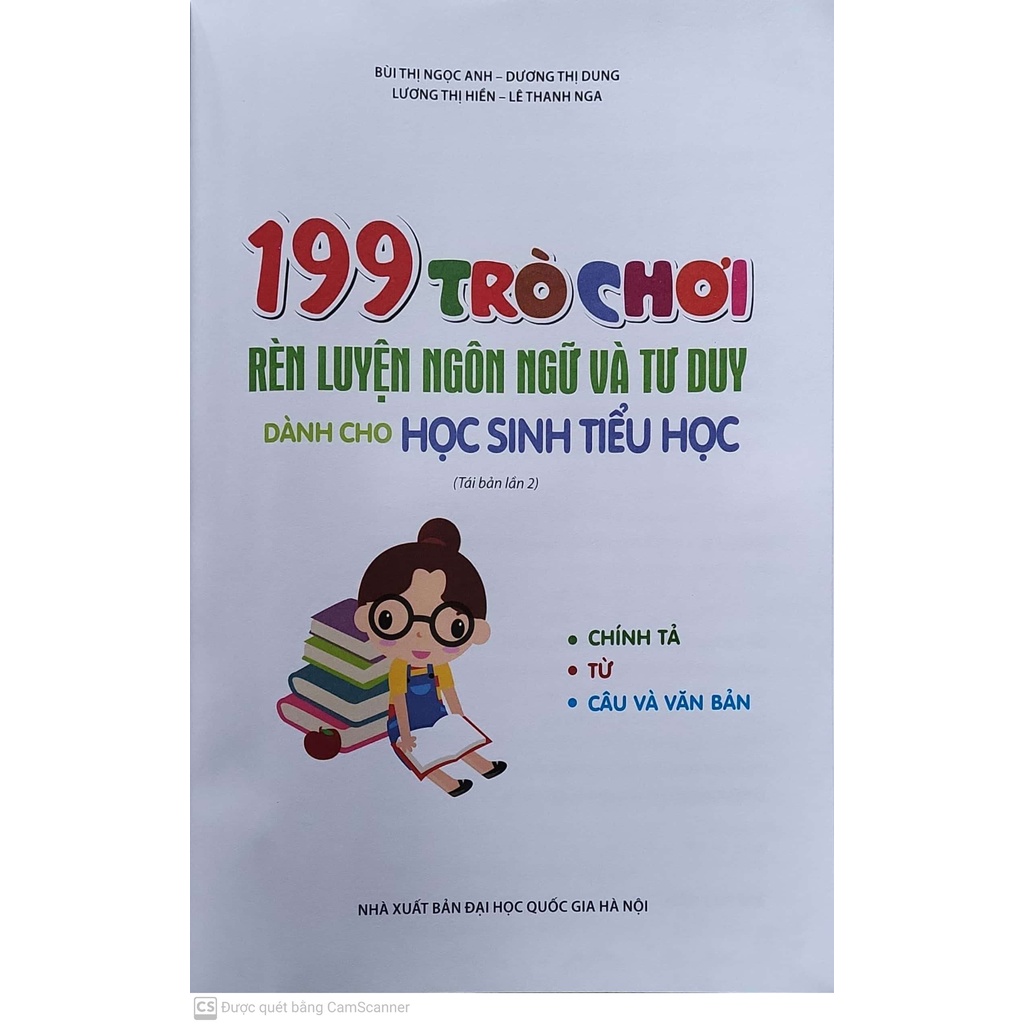 Sách - 199 trò chơi rèn luyện ngôn ngữ và tư duy dành cho học sinh tiểu học.