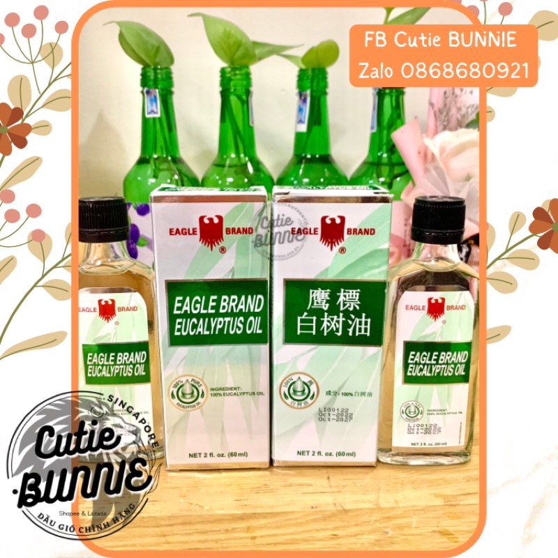 Dầu khuynh diệp  date 2027 hiệu Con Ó chai 60ml Eagle Brand Eucalyplus Oil