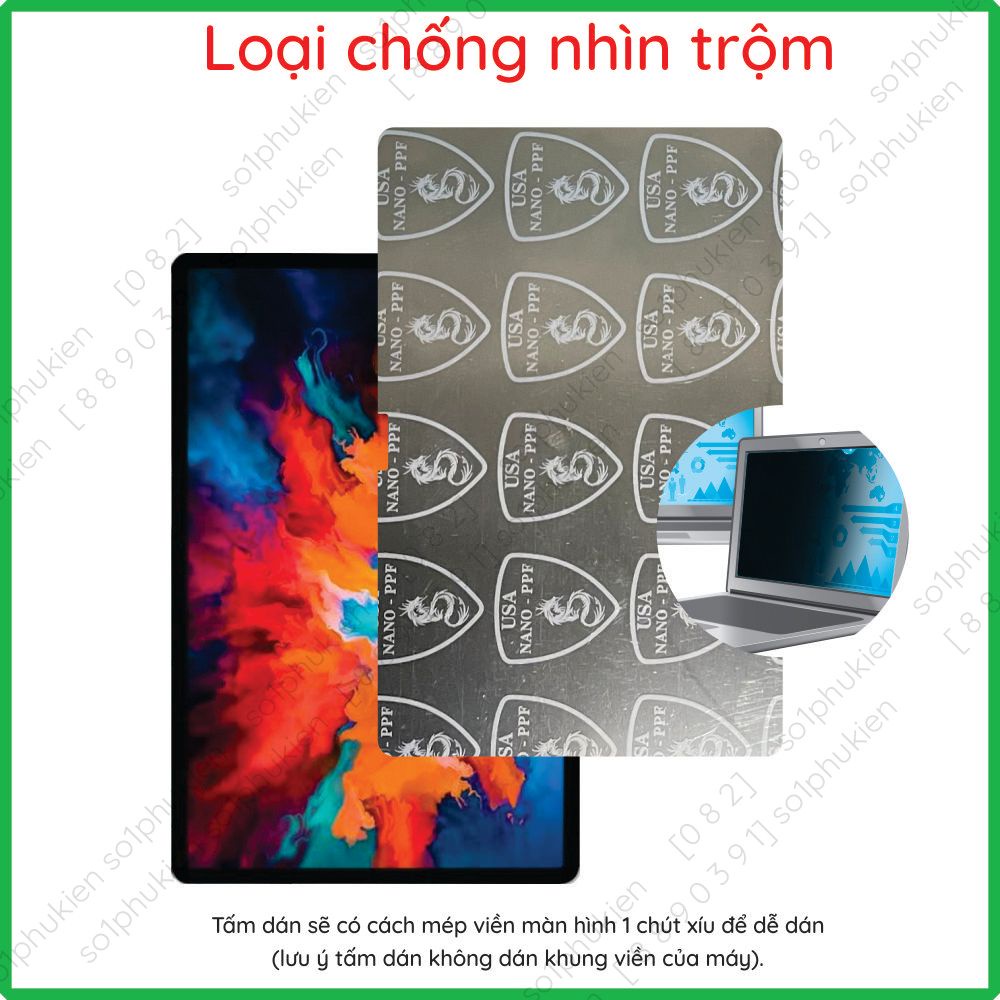 Dán cường lực Lenovo Pad Pro 11.5/ Yoga Tab 13/Yoga Pad Pro 13 loại nano trong, nhám chống v.tay, bảovệmắt,chốngnhìntrộm