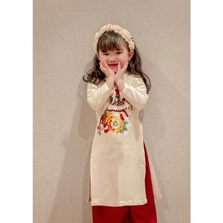 Áo dài kỳ lân cho bé