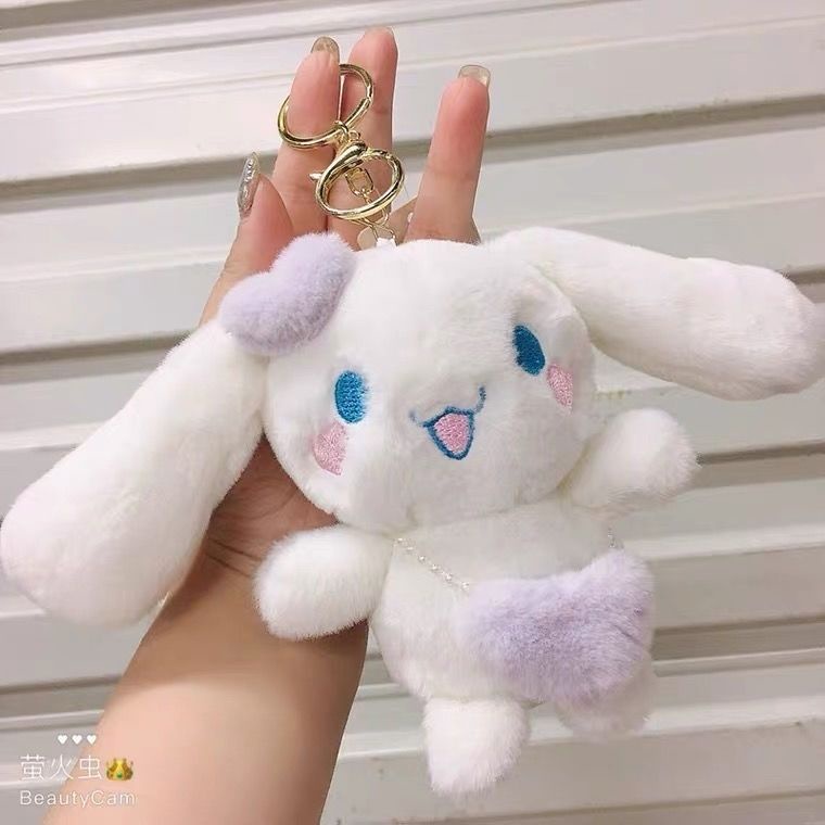 SANRIO Móc Khóa Hình Chú Chó Cinnamoroll Nhồi Bông Đáng Yêu