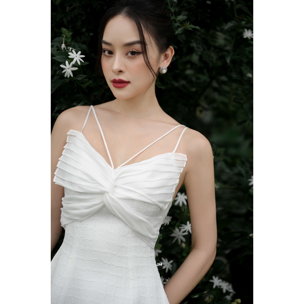 JM Dress Desgin - Đầm chân đổ ngực vặn xếp ly 1P17.2212PL