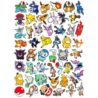 💥💥Miếng Dán Hình Pokemon Nhật Bản Trang Trí Đàn Guitar Laptop💥💥