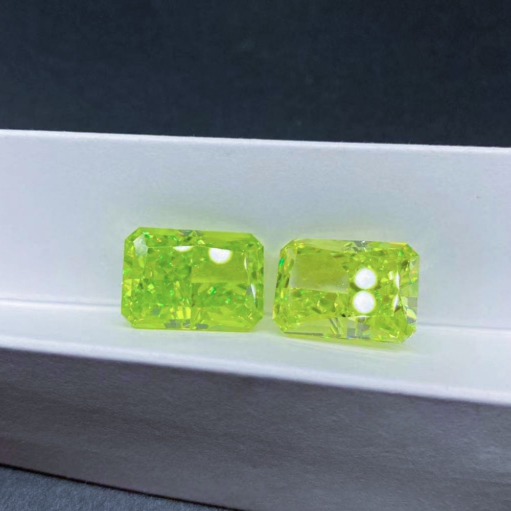 Cz Đá Cắt Táo Xanh Bằng carbon Cao Cấp Màu Sắc Đẹp Mắt