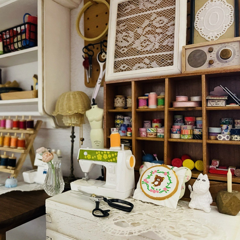 Giá Đỡ Cốc Nước / Kệ Sách Mini Bằng Gỗ Trơn Trang Trí Nhà Búp Bê 1 / 6