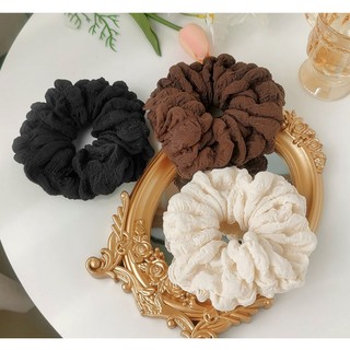 Dây Cột Tóc Cao Su Bản Lớn Phong Cách Pháp