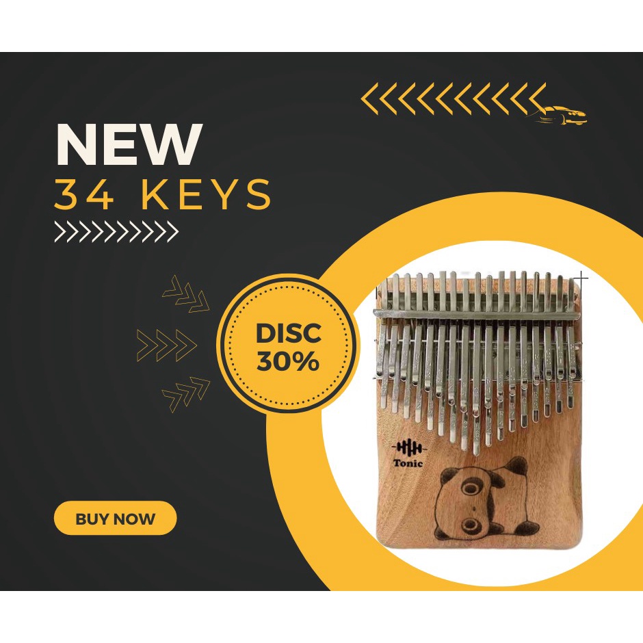 Đàn kalimba 34 phím seeds giá rẻ cho bạn mới tập chơi LEAFTMUSIC-34K