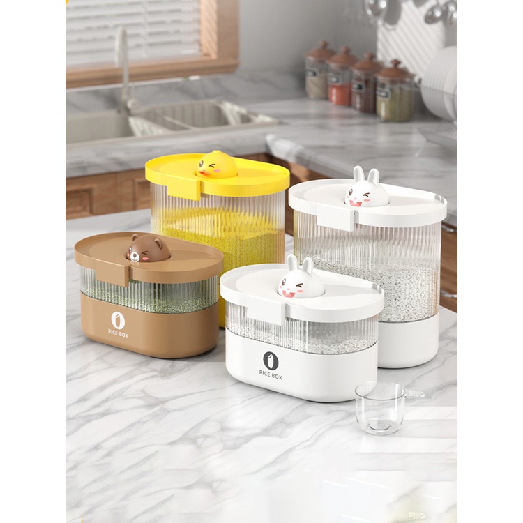 Munroe Thùng Đựng Gạo / Bột / Hạt / Mèo / Chó Chống Côn Trùng Chống Ẩm Dày Dặn