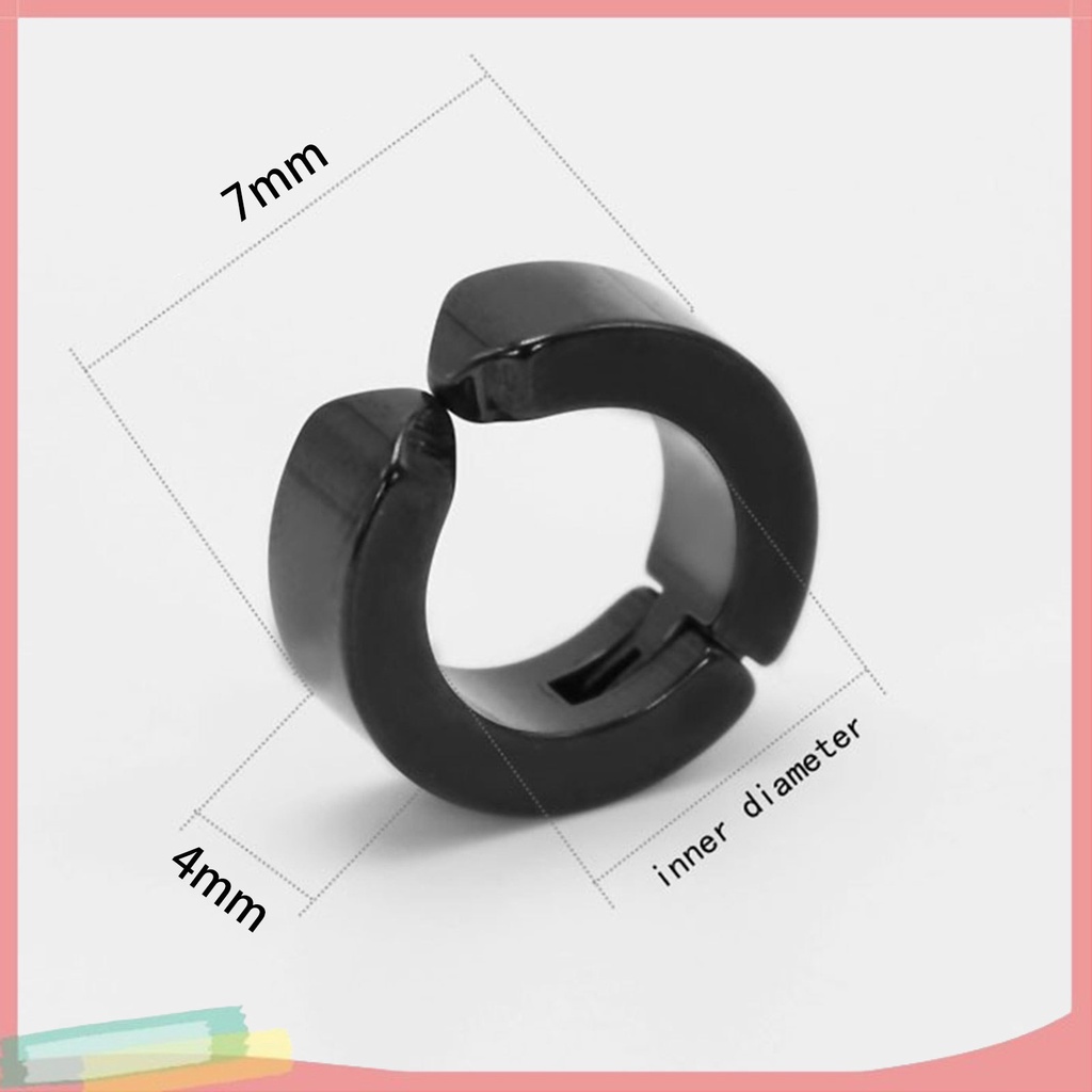 1 Khuyên kẹp tai họa tiết hình học cá tính cho nam