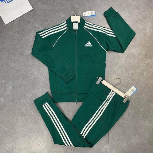 Bộ quần áo thể thao nam Ikemen, Bộ áo khoác bomber chất gió cao cấp kẻ sọc có khóa kéo 3 màu