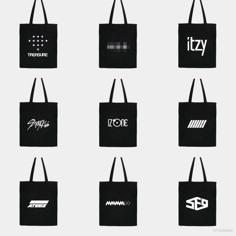 Túi Xách Đeo Vai Kira Straykids MAMAMOO TREASURE ATEEZ ITZY SF9 Vải Canvas Thời Trang Cá Tính