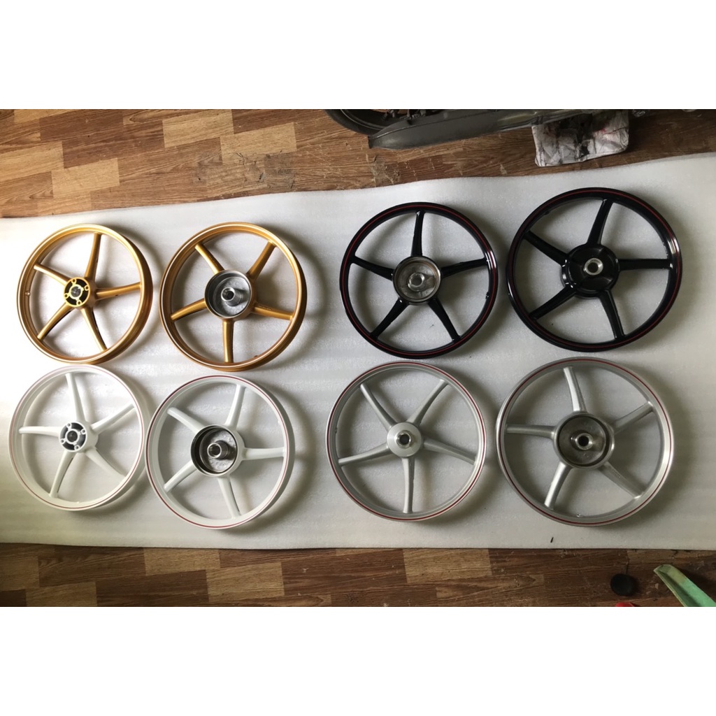 MÂM VÀNH ĐÚC 5 CÂY KIỂU RCB RÁP ZIN KHÔNG CHẾ CHÁO ĐĨA-PHANH ĐĨA YAMAHA SIRIUS JUPITER EXCITER 2006 