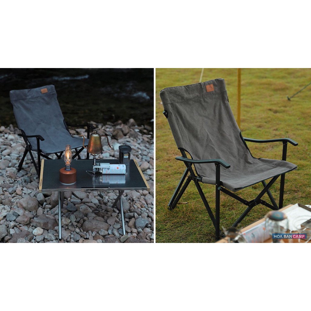 Ghế Gấp Dã Ngoại Lưng Trung CampingMoon F-1003C