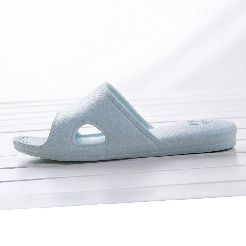 Dép Cao Su Đi Trong Nhà Tắm Có Đệm Khí Co Giãn Phong Cách Nhật Bản Đơn Giản Mùa Hè Cho Cặp Đôi