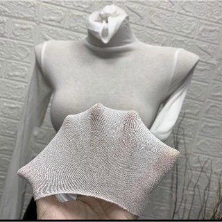 Áo thun giấy cổ lọ ( kèm ảnh thật)