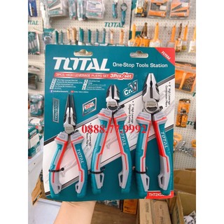 Bộ 3 kềm răng, cắt và nhọn cao cấp total tht2k0301s