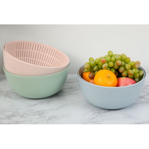 Bộ thau rổ đa năng inochi 23cm