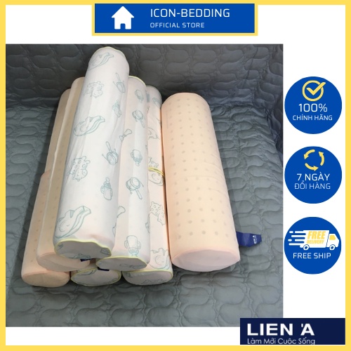 Gối Ôm Cao Su Em Bé Liên Á Bolster - CHÔNG TRƯỢT, DỄ NGỦ Chính Hãng - By ICON-BEDDING