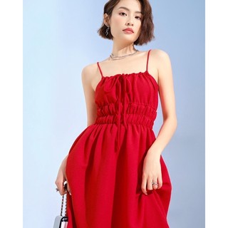 SAP-Đầm nhún cột nơ Donna