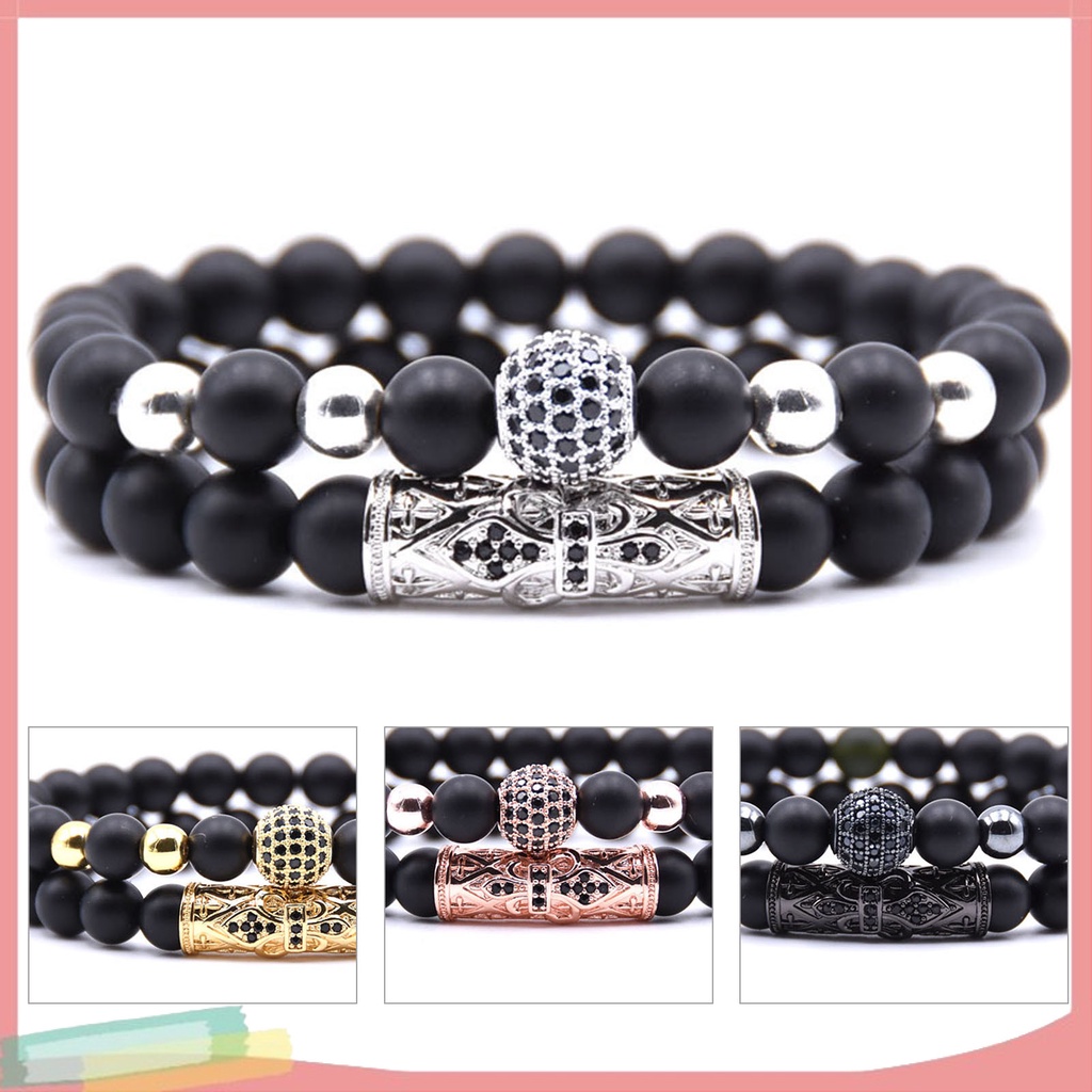 Vòng Tay Chuỗi Hạt Chất Liệu Co Giãn Thời Trang Cho Nam