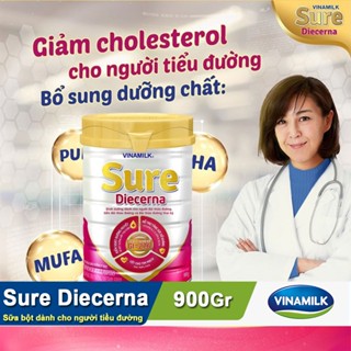 Sữa bột Vinamilk Sure Diecerna hộp 900g - Sữa dành cho người tiểu đường giúp kiểm soát đường huyết hiệu quả.