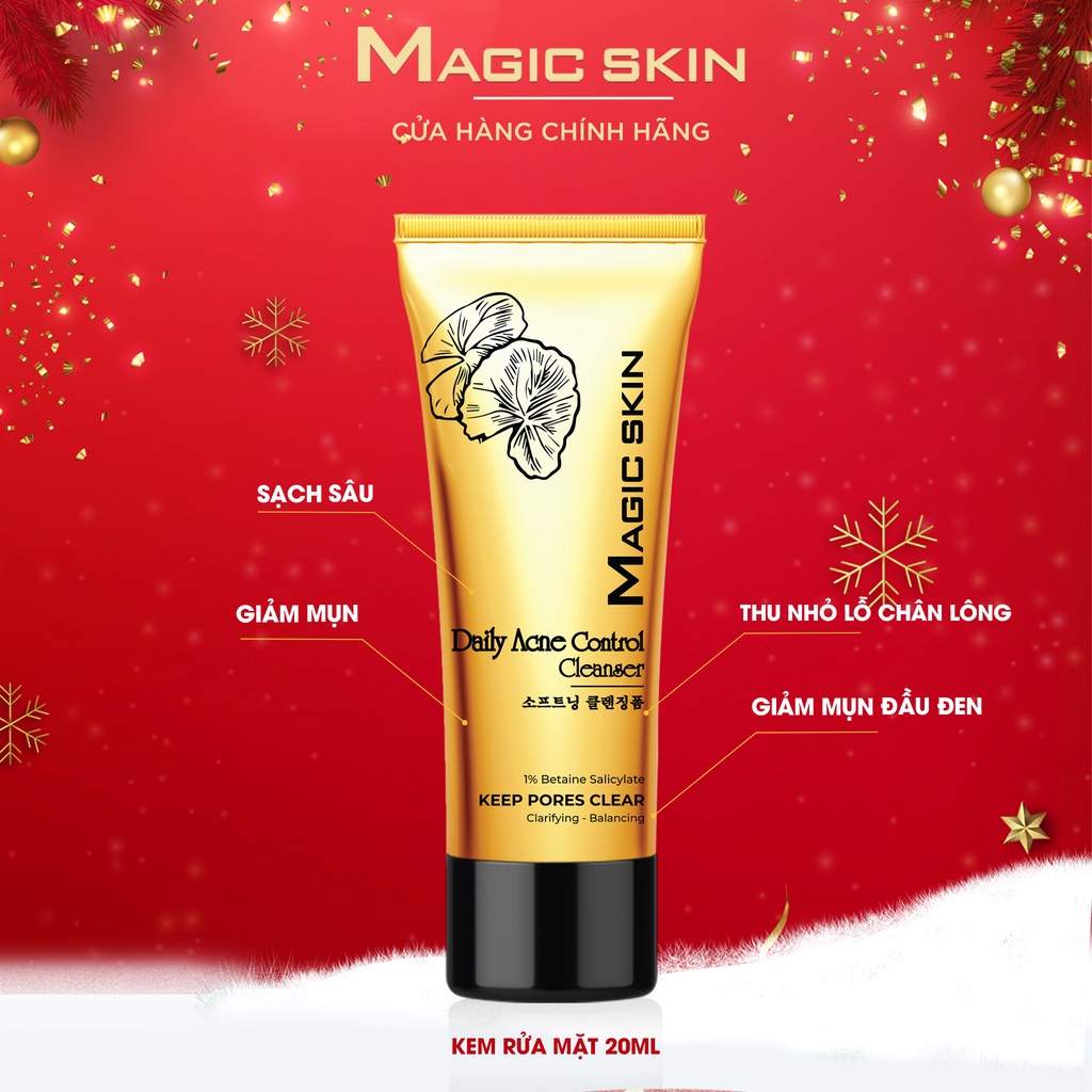 [ƯU ĐÃI 3SP] Kem rửa mặt ngừa mụn Magic Skin Minitest