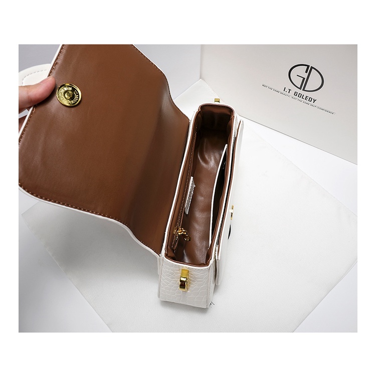 Túi Đeo Vai Vân Da Cá Sấu Cao Cấp Thời Trang Hong Kong ITGDLEDY Cho Nữ