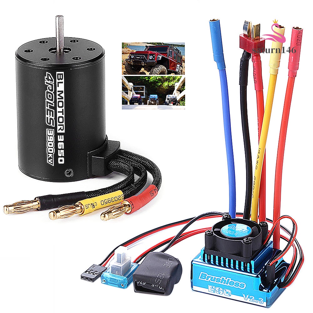 Động Cơ Chổi Than Văng 45A 80A 120A ESC 3900KV Cho Xe Điều Khiển Lệ 1: