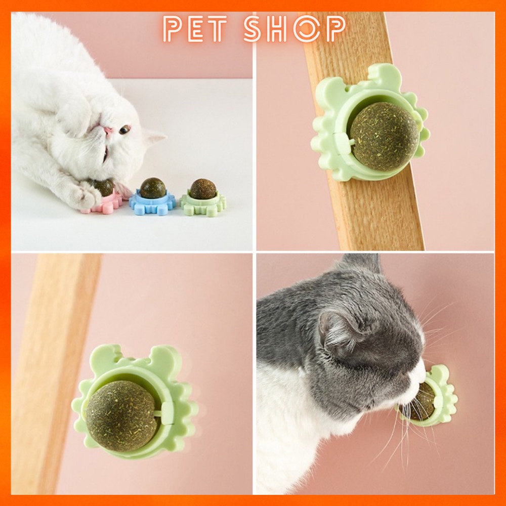 Viên Cỏ Bạc Hà Cho Mèo, Catnip Gắn Tường Giảm Stress, Hỗ Trợ Tiêu Hóa, Tiêu Búi Lông, Cân Bằng Dinh Dưỡng Cho Mèo