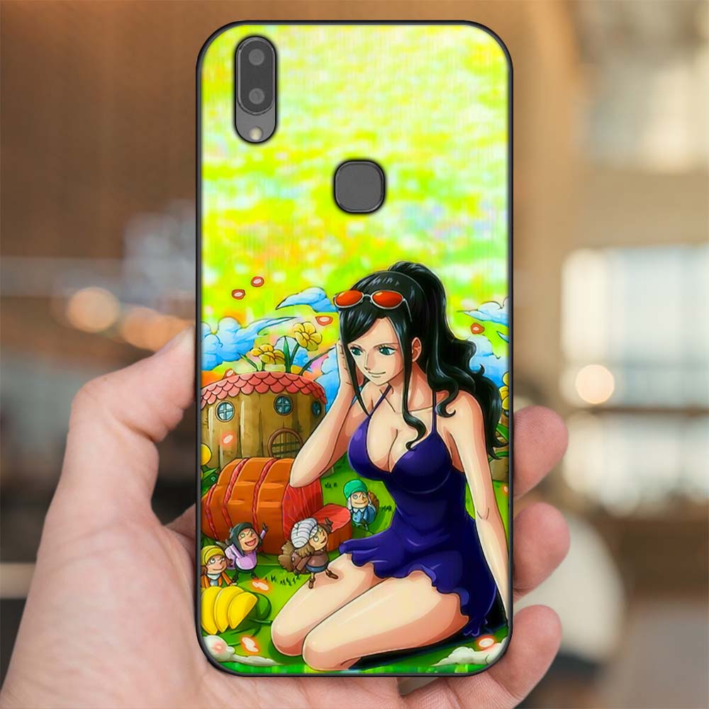 Ốp lưng Vivo V9, Y85, V11i viền đen in hình Nico Robin One Piece Đảo Hải Tặc