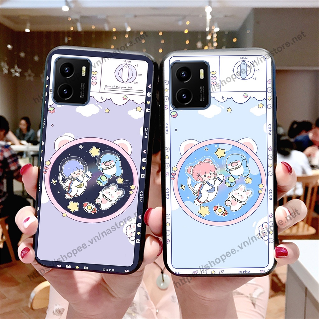 Ốp lưng Vivo Y15s cute, phi hành gia cute 3d cute giá rẻ