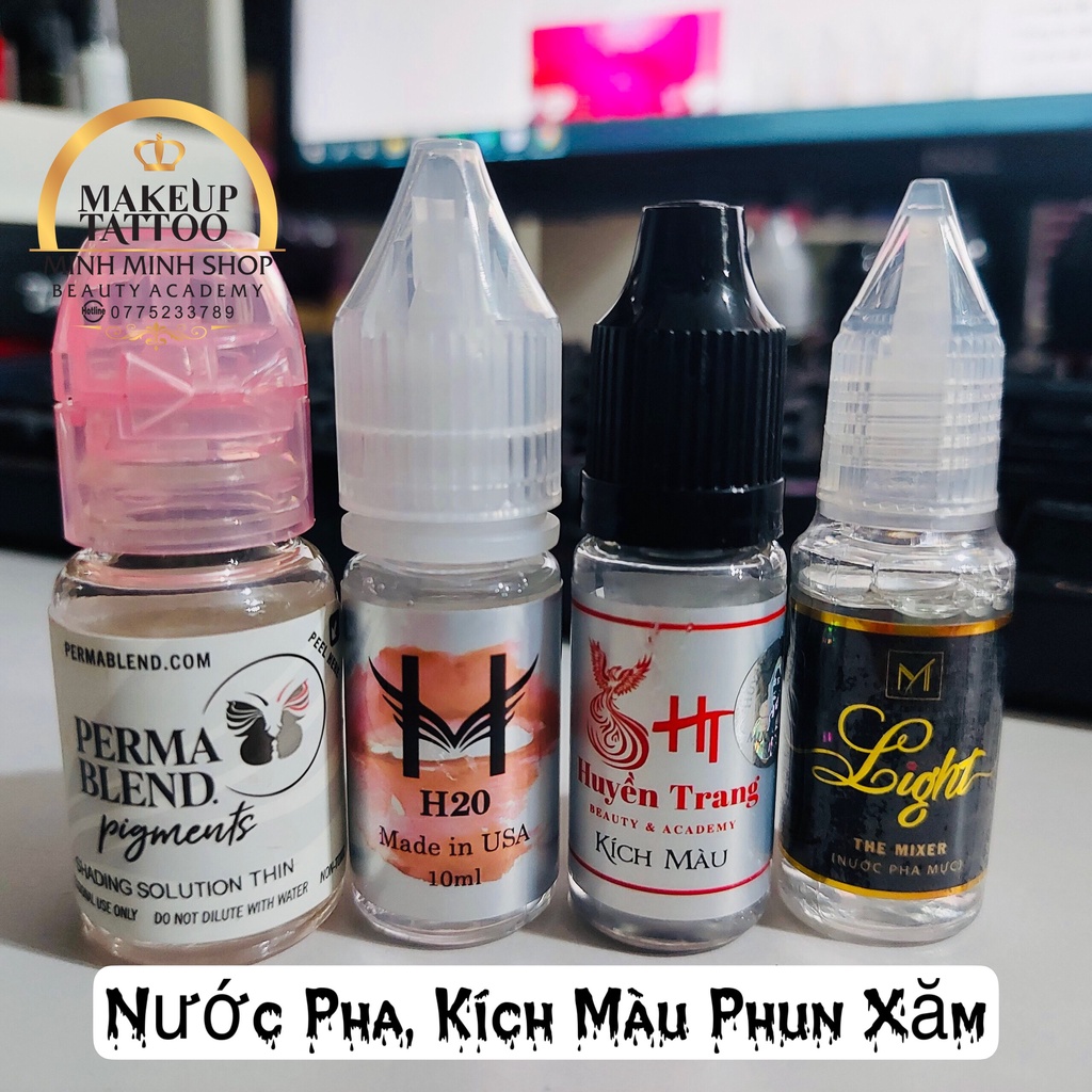 Nước Pha Mực, Kích Màu Mực Phun Xăm