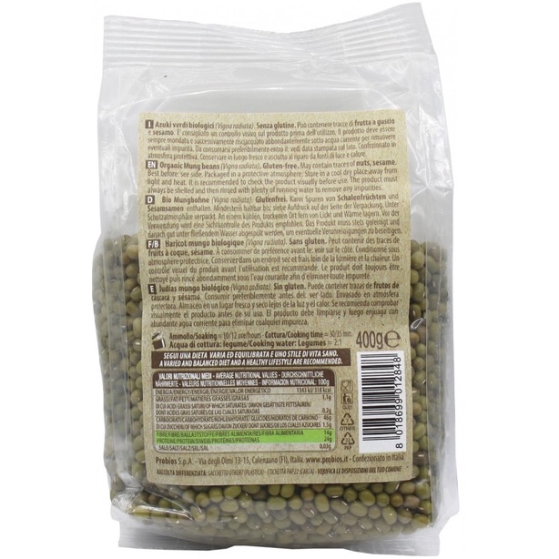 Hạt đậu xanh hữu cơ  - Probios - 400g - HCMShop