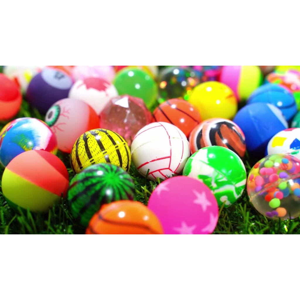 Bóng Cao Su Nẩy Bóng Nảy Đàn Hồi  Cao Cấp Nhiều Mẫu - Đồ Chơi Cho Bé Kích Thích Giác Quan,Trưng Bày T42