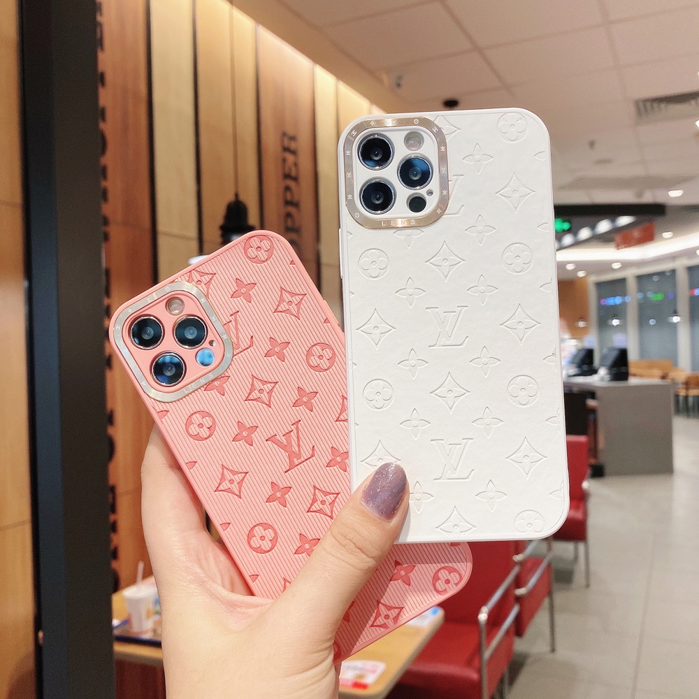 Ốp lưng Iphone LV ATSHOP case nhựa cao cấp chính hàng dập logo chìm sắc nét ATHN12