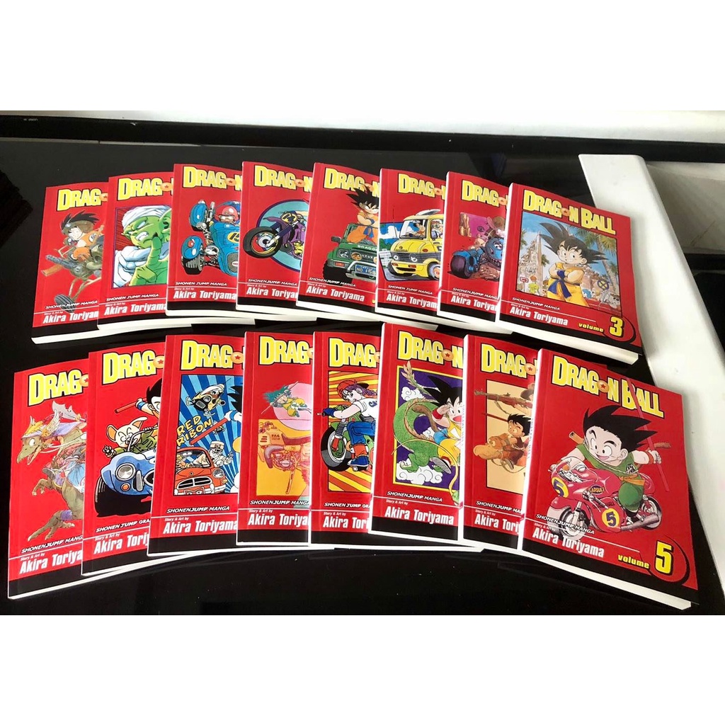 Dragon ball và dragon ball super tiếng anh in giấy chống lóa