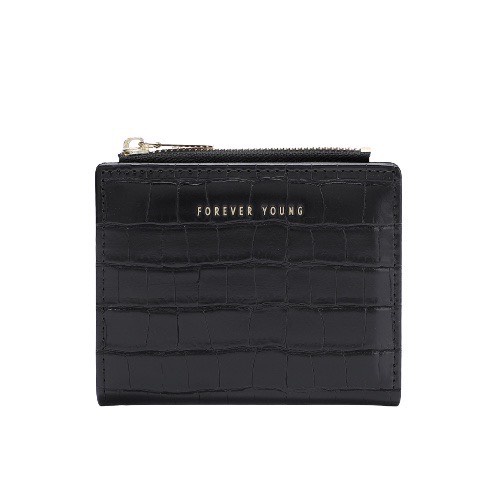 Ví nữ đựng tiền nhiều ngăn 596 khóa bấm chất da retro phong cách thanh lịch