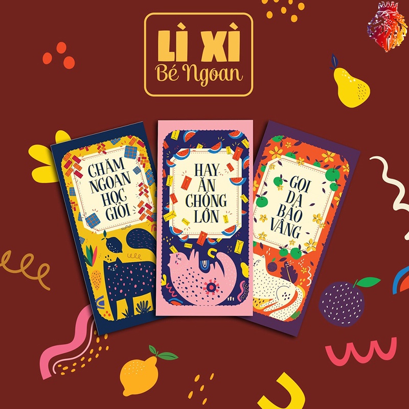 Bao lì xì 2023 Cán Màng Giấy C150 cao cấp - LionKing Store