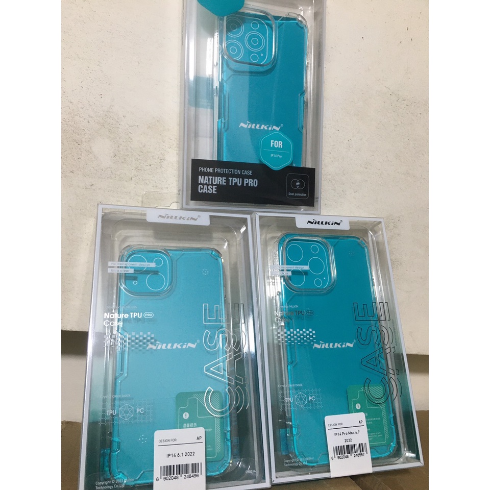 Ốp iPhone 14 , 14 Pro , 14 Promax hiệu Nillkin Nature TPU Pro Trong Suốt Chống Sốc
