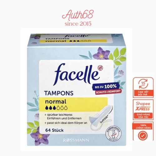 Băng vệ sinh dạng ống tampons Đức Jessa hoặc Facelle
