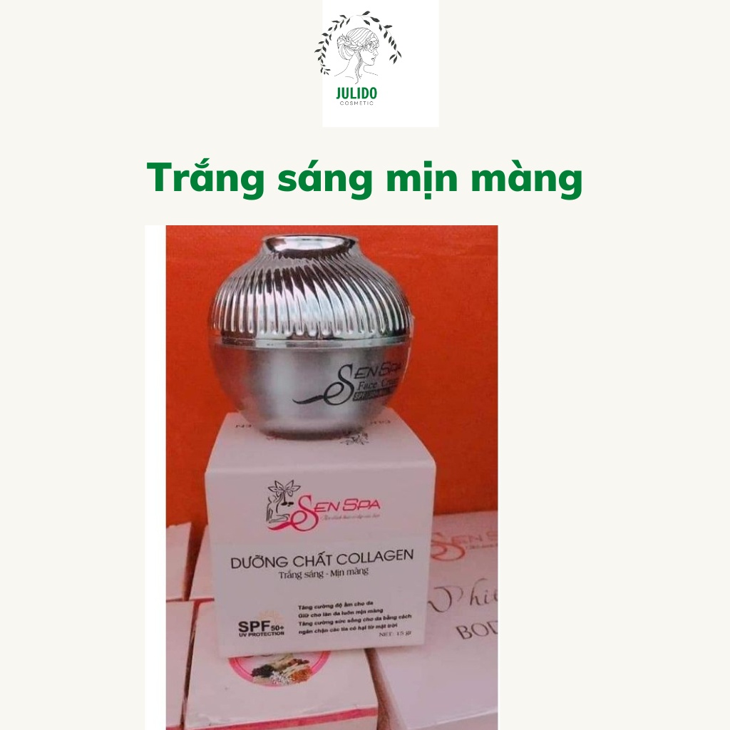 Kem face collagen Sen spa-Chính hãng dưỡng da căng bóng,trắng mịn,cấp ẩm chăm sóc da cho chị em