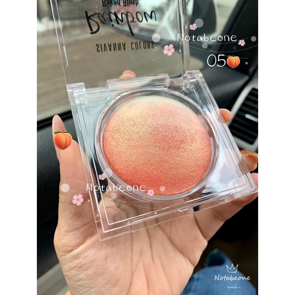 Phấn Má Hồng Sivanna Có Nhũ Sivanna Colors Rainbow Baked Blush 12g HF370 NỘI ĐỊA THÁI