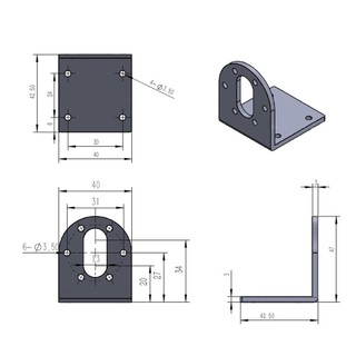 Gá Động Cơ JGB37 - 870C