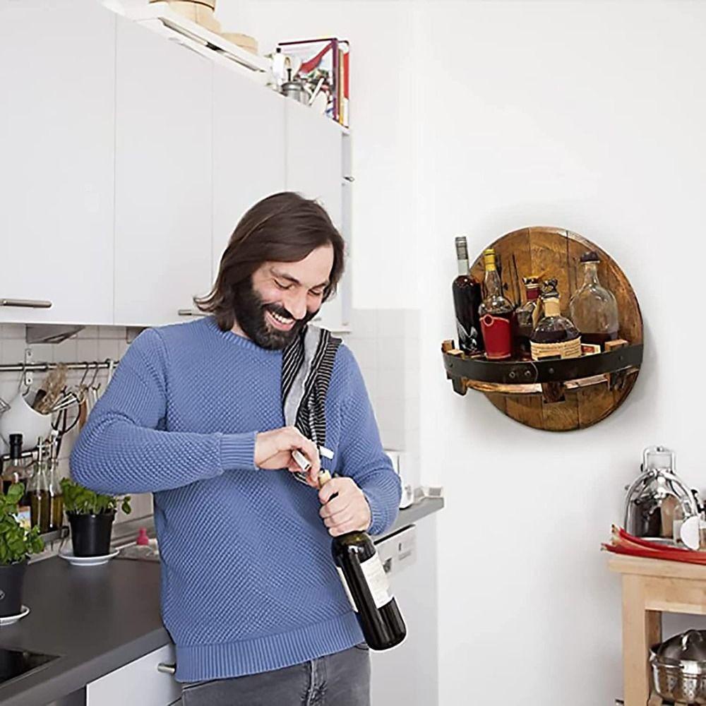 CONOPERY Giá Đỡ Chai Rượu Gắn Tường Trang Trí Phong Cách Vintage