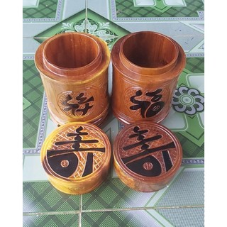 HỘP ĐỰNG TRÀ NGHỆ THUẬT GỖ