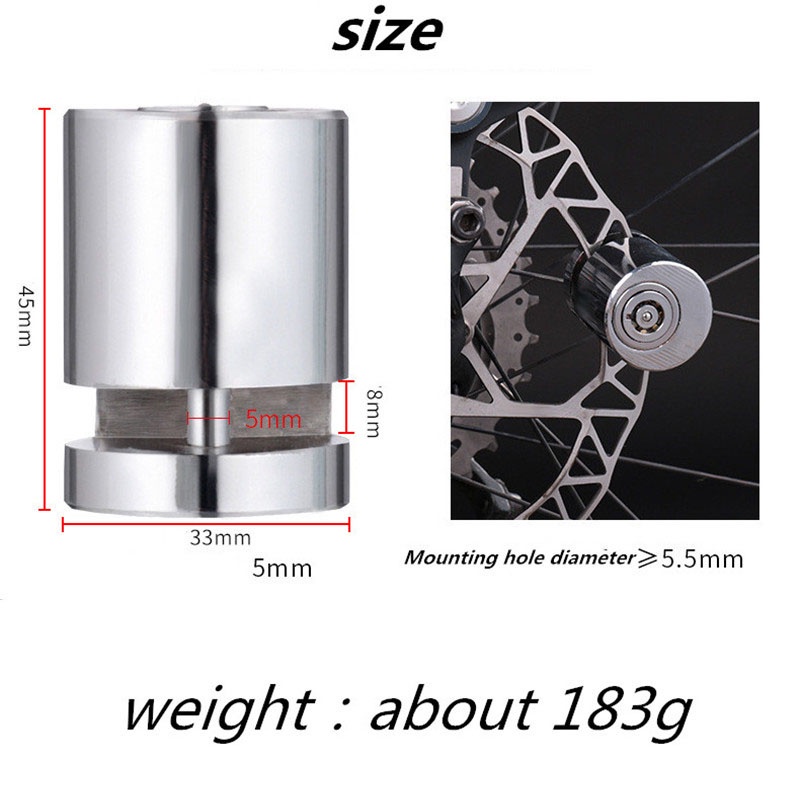 Mini Báo Động Phanh Đĩa Khóa Xe Đạp Khóa An Toàn An Ninh Khóa Chống Trộm