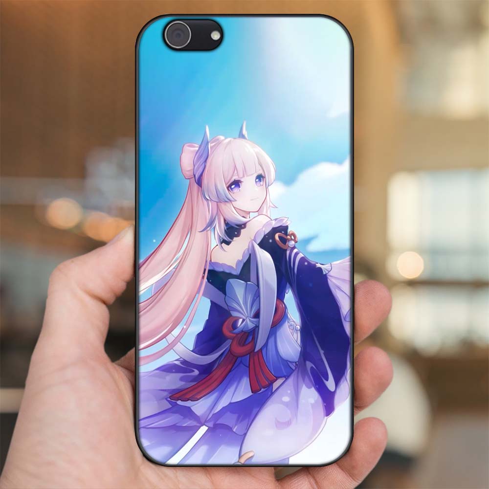 Ốp lưng Vivo Y53, Y69, Y71, Y81, Y83 viền đen in hình Sangonomiya Kokomi Genshin Impact