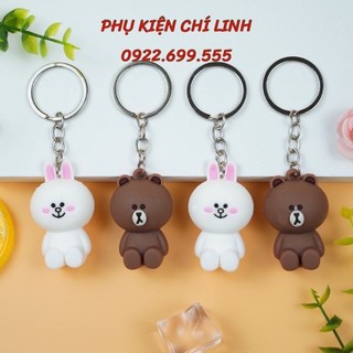 Móc khoá thỏ cony và gấu brown_ m24